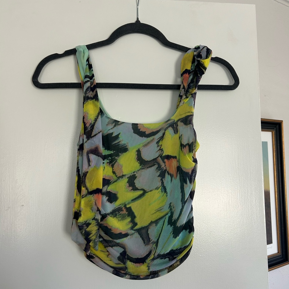 Free People Multicolor Butterfly Women's Top